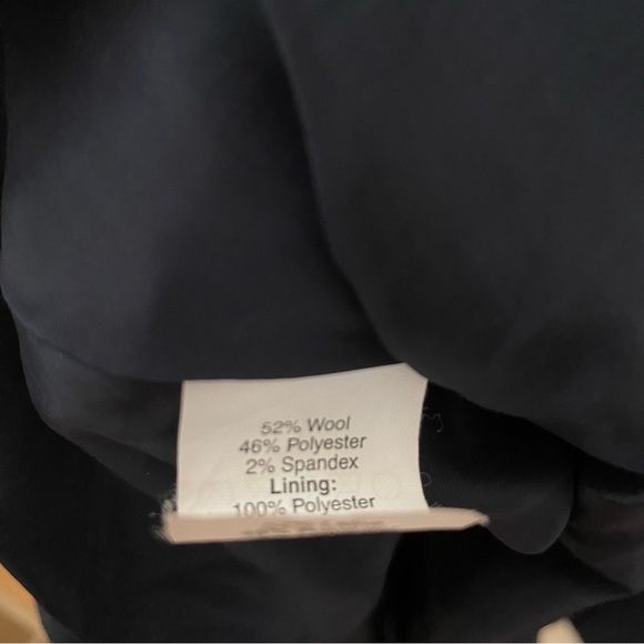 Tall J. Crew A-line navy wool dress, 0T - Picture 6 of 6